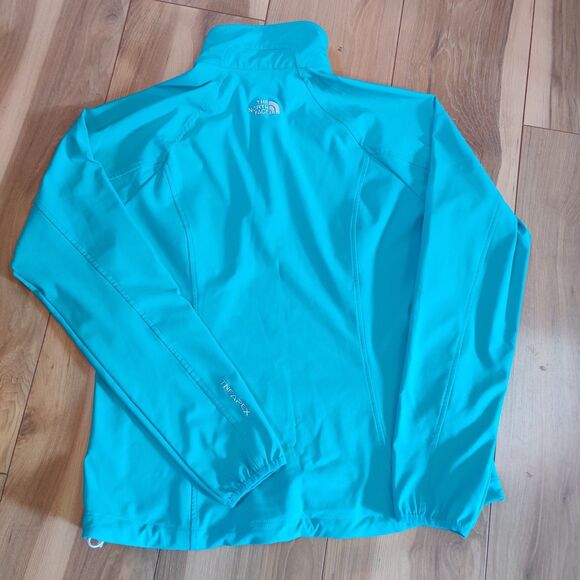 Women’s The North Face Teal Blue Green Apex 1/4 Zip Pullover Jacket Size Large - Picture 8 of 16